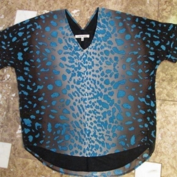 ROBBI & NIKKI ANIMAL PRINT TOP sz S - Picture 7 of 8